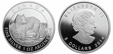 1.5oz Silver Arctic Fox Coin