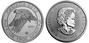 White Falcon Silver Coin