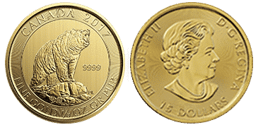 Grizzly Bear Gold Coin
